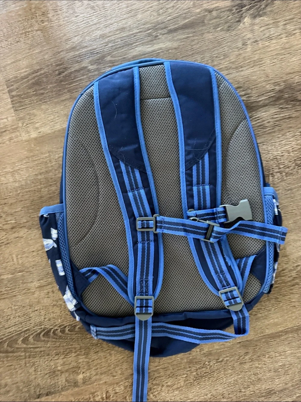Pottery barn “Easton” Navy and Light Blue Shark Kids Backpack